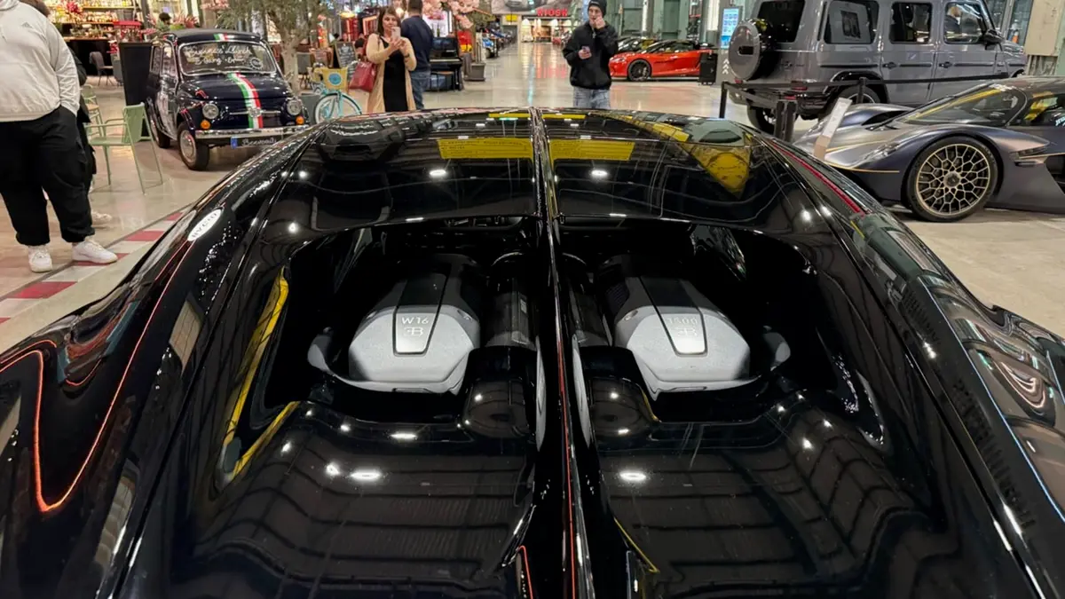 Bugatti Chiron 110 Ani 2019, rear view — Luxury Car France, France. Bugatti Chiron 110 Ani in France The Bugatti Chiron 110 Ani is available for hire in…