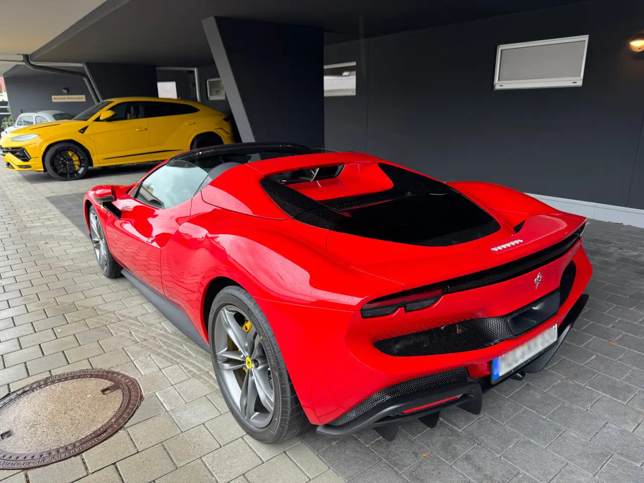Ferrari 296 GTS Spider 2024, rear view — Luxury Car France, France. Ferrari 296 GTS Spider in France The Ferrari 296 GTS Spider is available for hire in…