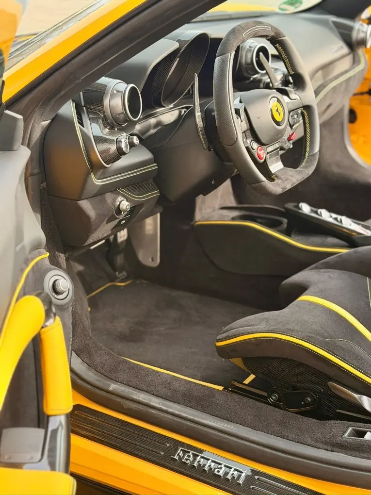 Ferrari F8 SPIDER 2023, interior — Luxury Car France, France. Ferrari F8 SPIDER in France The Ferrari F8 SPIDER is available for hire in France,…