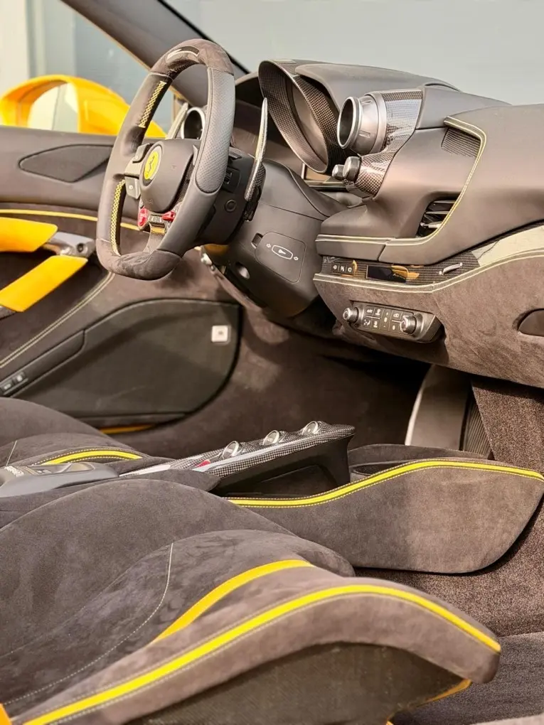 Ferrari F8 SPIDER 2023, dashboard — Luxury Car France, France. Ferrari F8 SPIDER in France The Ferrari F8 SPIDER is available for hire in France,…