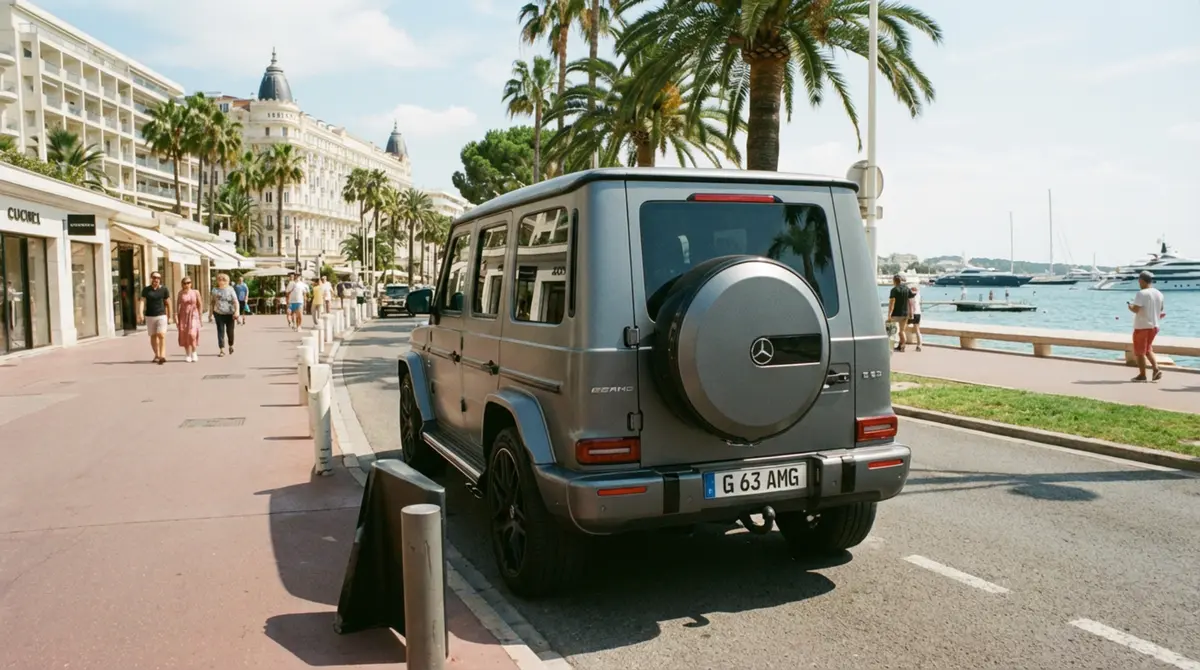 Mercedes Benz G63 2023, front view — Luxury Car France, France. Mercedes Benz G63 in France The Mercedes Benz G63 is available for hire in France,…
