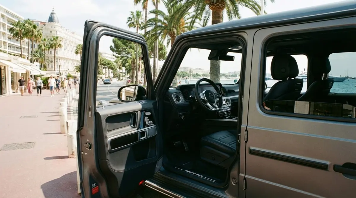 Mercedes Benz G63 2023, dashboard — Luxury Car France, France. Mercedes Benz G63 in France The Mercedes Benz G63 is available for hire in France,…