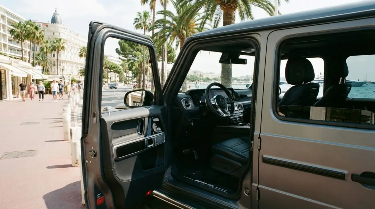 Mercedes Benz G63 2023, dashboard — Luxury Car France, France. Mercedes Benz G63 in France The Mercedes Benz G63 is available for hire in France,…