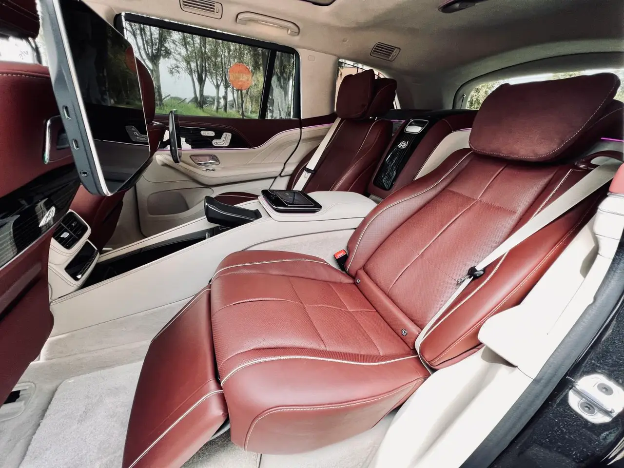 Mercedes Benz GLS Maybach 2022, interior — Luxury Car France, France. Mercedes Benz GLS Maybach in France The Mercedes Benz GLS Maybach is available for hire…
