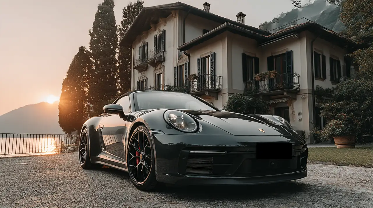 Porsche 992 Carrera 4 GTS Cabrio 2024, vista trasera — Luxury Car France, Francia. Porsche 992 Carrera 4 GTS Cabrio en Francia El servicio de alquiler del Porsche 992…