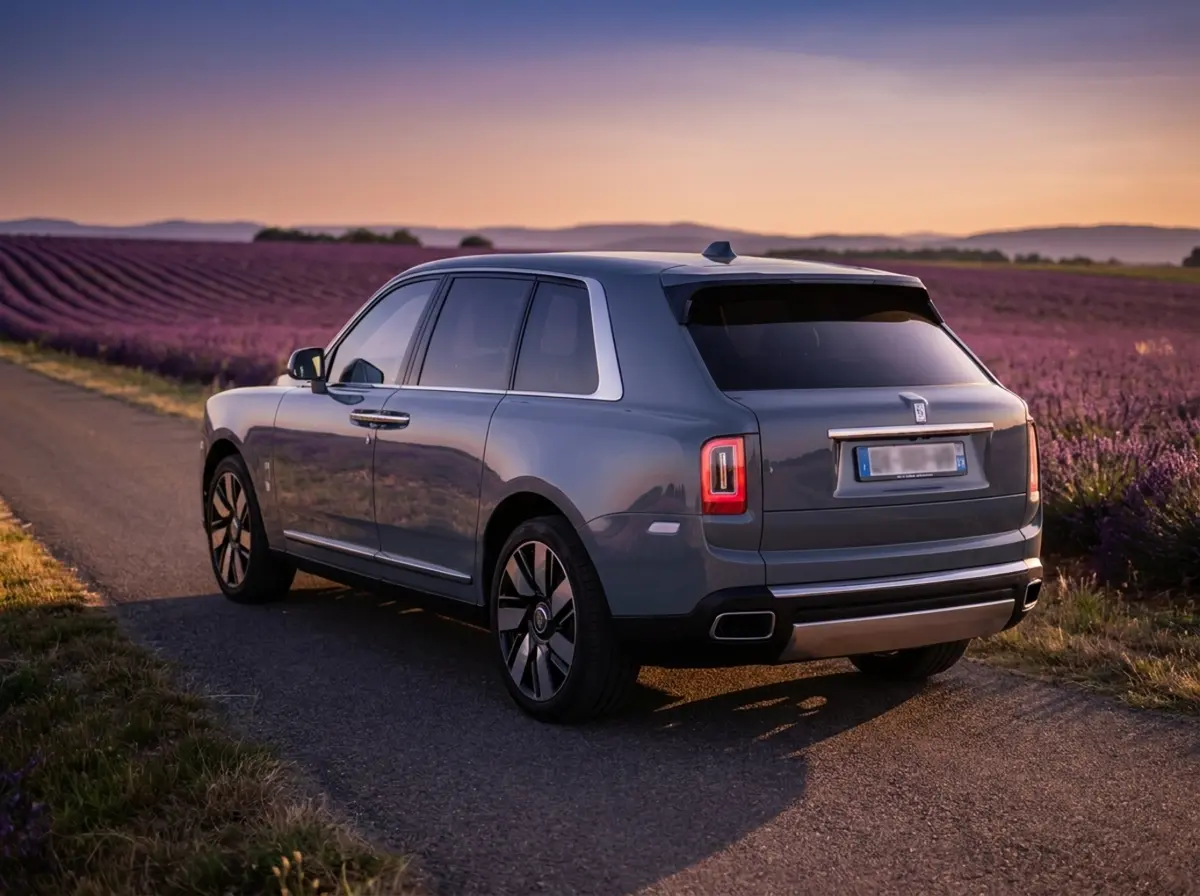 Rolls-Royce Cullinan 2025, front view — Luxury Car France, France. Rolls-Royce Cullinan 2025 in France The Rolls-Royce Cullinan 2025 is available for hire…