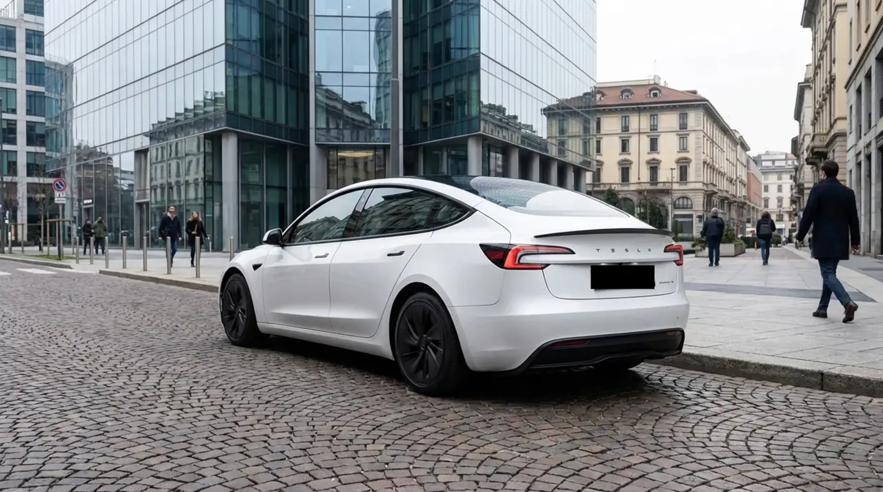 Tesla Model 3 Performance 2026, exterior — Luxury Car France, France. Tesla Model 3 Performance in France The Tesla Model 3 Performance is available for hire…