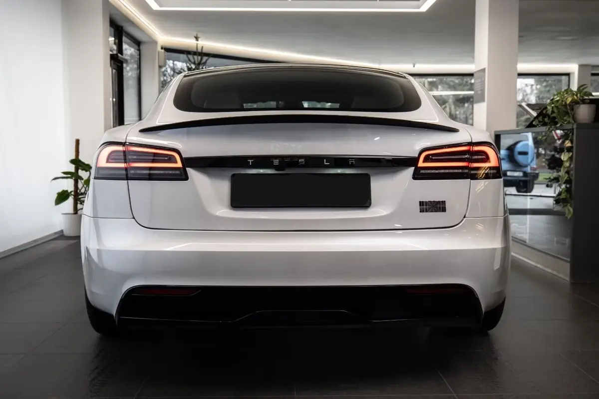 Tesla Model S Plaid 2025, interior — Luxury Car France, France. Silent launches, instant power, Paris to Alps ready