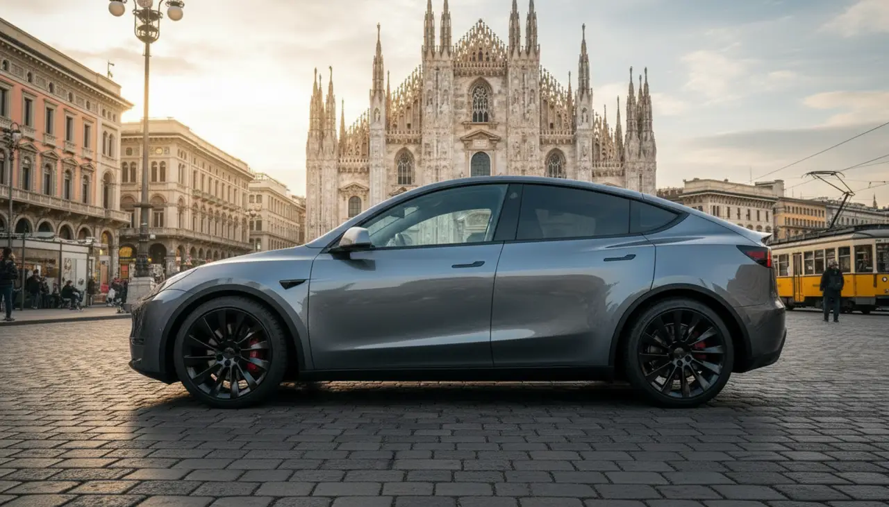 Tesla Model Y Long Range 2023, rear view — Luxury Car France, France. Tesla Model Y Long Range in France The Tesla Model Y Long Range is available for hire in…